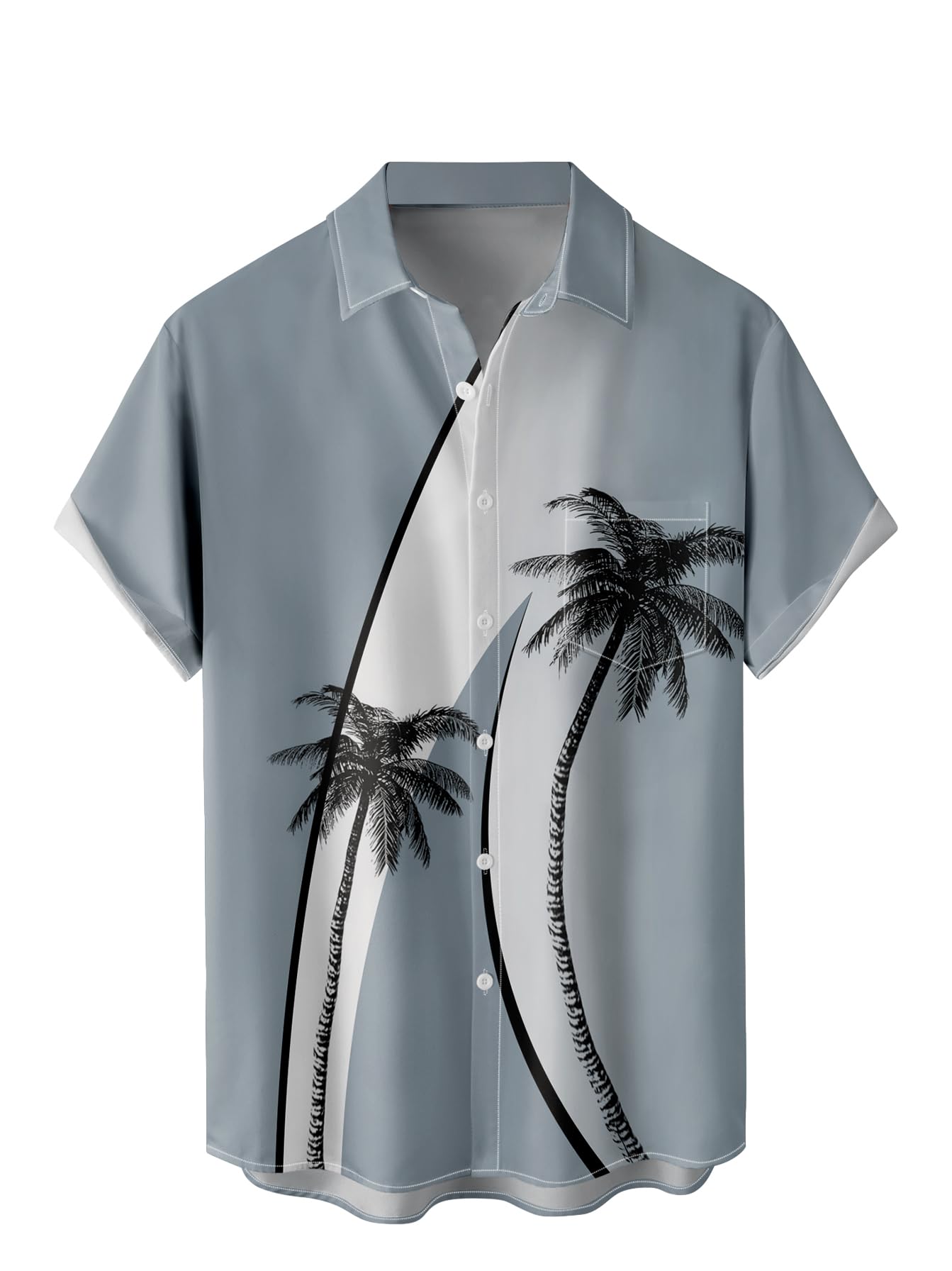 Men's Tropical Print Short Sleeve Shirt
