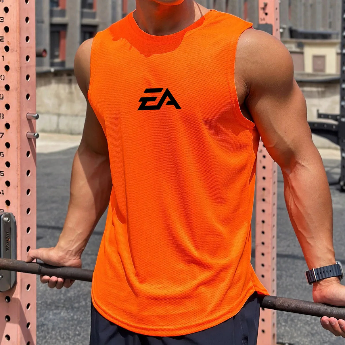 Men's EA Sports Gym Vest - Sleeveless Training Tank Top