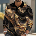 Men's Luxury Metallic Print Shirt - Bold &amp; Sophisticated